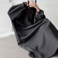 REAL STYLE/リアルスタイル REAL STYLE ワンピース レディース 秋 冬 春 長袖 裏起毛 ロング スウェット スエット 暖かい 大きいサイズ 体型カバー フレア /507917587