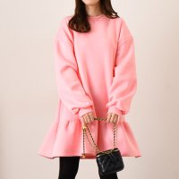 REAL STYLE/リアルスタイル REAL STYLE ワンピース チュニック レディース 長袖 秋 冬 裏起毛 スウェット トレーナー あったか 暖かい ゆったり 大きめ カジ/507917594