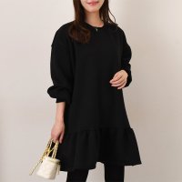 REAL STYLE/リアルスタイル REAL STYLE ワンピース チュニック レディース 長袖 秋 冬 裏起毛 スウェット トレーナー あったか 暖かい ゆったり 大きめ カジ/507917594