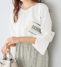 Alotta/アロッタ Alotta 【4つの機能付】チューリップ袖Tシャツブラウス/507917964