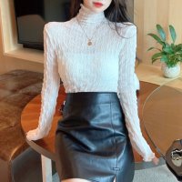 Belle Cie/ベルシー Belle Cie シアートップス ハイネック 長袖 透け感 インナー シースルー レディース 重ね着 かわいい おしゃれ 上品 シンプル 肌見せ レ/507918076