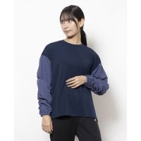 new balance/ニューバランス New Balance レディース 長袖Tシャツ ウーブンコンビプルオーバー_ AWT55117/507918081
