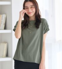 Viola e Viola/ヴィオラ エ ヴィオラ Viola e Viola 【接触冷感】脱普通！すっきり見え大人の上品Tシャツ/507918108