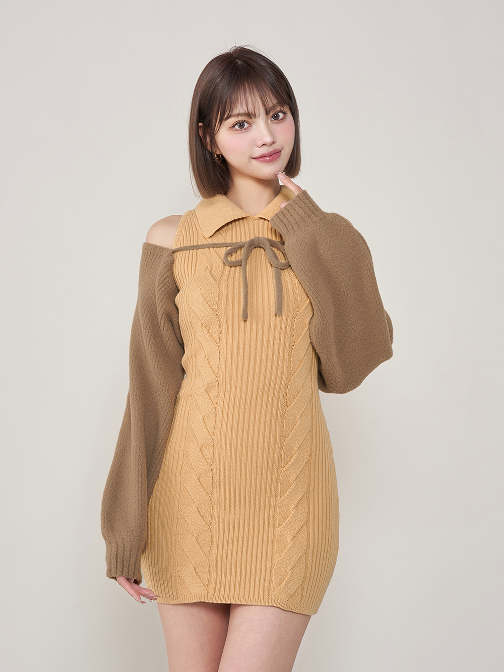 ダーリッチ Darich ショートボレロニットミニワンピース ダーリッチ Darich ショートボレロニットミニワンピース