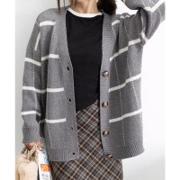 miniministore/ミニミニストア miniministore ニットカーディガン BIGチェック柄秋冬/504387298