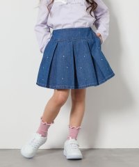 a.v.v(KID'S)/[140－150]ビジュー付きデニムタックスカート/507529604