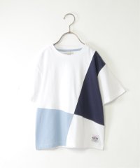 ikka kids/【親子おそろい】斜め切り替えブロックスT（120〜160cm）/507797364