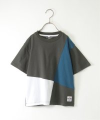 ikka kids/【親子おそろい】斜め切り替えブロックスT（120〜160cm）/507797364