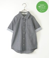 ikka kids/【親子おそろい】シャンブレー5分袖シャツ（120〜160cm）/507832385