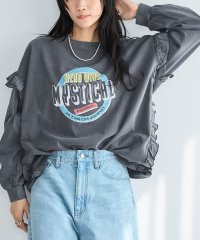coen/フハク ドッキング フリル袖 ロングスリーブTシャツ/507893264