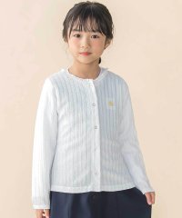 BeBe Petits Pois Vert/レーシーカットソー長袖カーディガン(95~150cm)/507896765