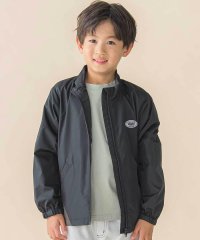 BeBe Petits Pois Vert/サイド配色タフタスタンドカラーブルゾン(95~150cm)/507896766