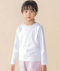 BeBe Petits Pois Vert/天竺レースポイントロングTシャツ(95~150cm)/507896773