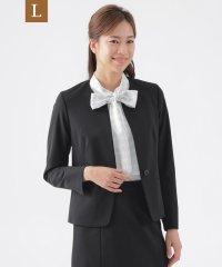 TRANS WORK(L)/【L】【美シリーズ】【ウォッシャブル】【セットアップ対応】トリアセスビンモクロディノーカラージャケット/507898300