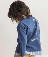 WASK/ストライプシャツレイヤード風天竺Tシャツ(100~160cm)/507901318