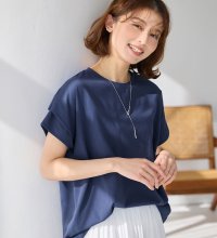 Viola e Viola/ヴィオラ エ ヴィオラ Viola e Viola 脱普通！すっきり見え大人の上品Tシャツ/507918108