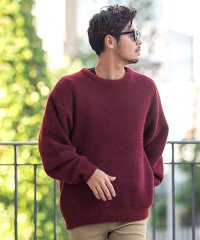 CavariA/キャバリア CavariA CavariA フェザーヤーンルーズサイズクルー長袖ニット/507918462