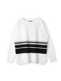 la.f…(Lsize)/ラ エフ エルサイズ la.f…(Lsize) 【大きいサイズ】ボートネックニット≪手洗い可能≫/507920207