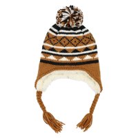 HOMEGAME/ホームゲーム HOMEGAME HOMEGAME － POM KNIT BEANIE NORDIC BROWN【HG231405】/507920354