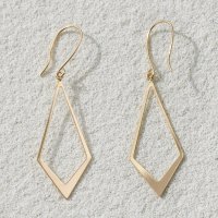 L&Co./エルアンドコー L&Co. K10ひし形フックピアス イエロー/507920367