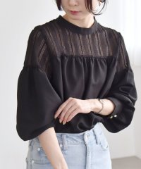 quaranciel/《追加予約》quaranciel:〈手洗い可能〉ラッセル レース フィブリル ブラウス/507920541