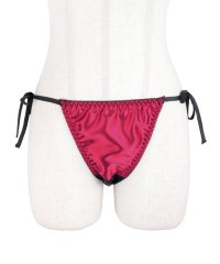 Retica/レティカ Retica サテン×ブラックレースTバック紐ショーツ単品【返品不可商品】/507921587