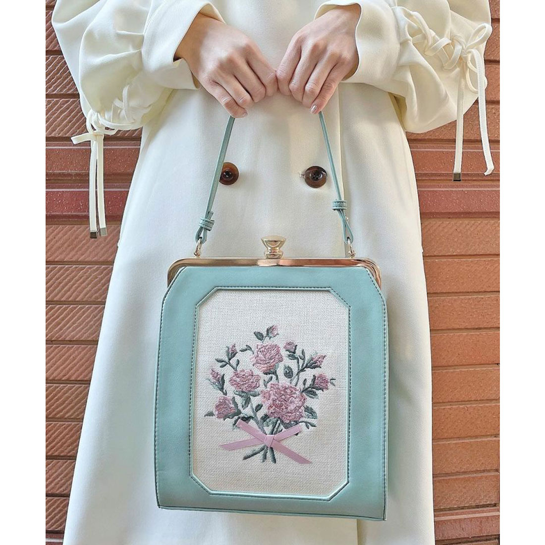 アンアナザーアンジェラス an another angelus ブーケ刺繍 アンアナザーアンジェラス an another angelus ブーケ刺繍