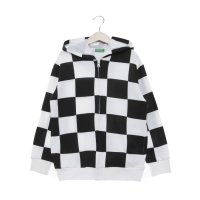 UNITED COLORS OF BENETTON/ユナイテッド カラーズ オブ ベネトン UNITED COLORS OF BENETTON. キッズブロックチェックジップアップフードパーカーB/507921676