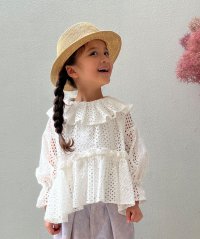 FITH/フィス FITH Cutwork Lacy Smocked Blouse/507921797