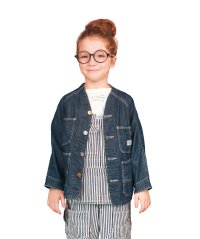 DENIM DUNGAREE/デニムダンガリー DENIM DUNGAREE 8oz Denim Collarless Coverall Jacket/507921811