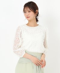 MISCH MASCH/ミッシュマッシュ MISCH MASCH 2025春夏新作 フラワー刺繍チュールブラウス/MM518108/507921876