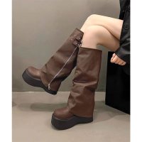 miniministore/ミニミニストア miniministore カバーロングブーツ厚底 ルーズシルエット/507921961