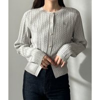Louere/ルエレ Louere Louere ゴールドボタンケーブルニットカーディガン/507922031