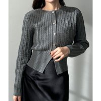 Louere/ルエレ Louere Louere ゴールドボタンケーブルニットカーディガン/507922031