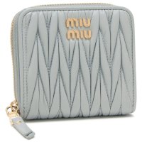 MIUMIU/ミュウミュウ Miu Miu 二つ折り財布 ラウンドジップ ブルー レディース MIU MIU 5ML522 2FPP F0591/507922603