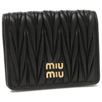 MIUMIU/ミュウミュウ Miu Miu 二つ折り財布 マテラッセ ブラック レディース MIU MIU 5MV204 AFPP F0002/507922604