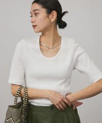 サロン　アダム　エ　ロペ/［UVケア・洗える］プリマベールファームリーリブハーフスリーブTシャツ/507922628