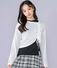 ZIDDY/【 ニコ☆プチ 掲載 】肩あきTシャツ＆シャーリングトップセット(130~160/507892309