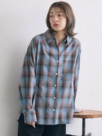 RETRO GIRL/レトロガール RETRO GIRL オンブレーチェックSH/507922729