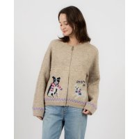 UNITED COLORS OF BENETTON/ユナイテッド カラーズ オブ ベネトン UNITED COLORS OF BENETTON. BENETTON KOREAノーカラーニットZIPカーディガン/507922839