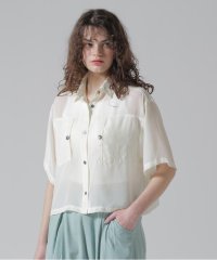 AVIREX/《WOMAN/直営店限定》EMBROIDERY SHEER SHIRT/刺繍シアーシャツ/507923517