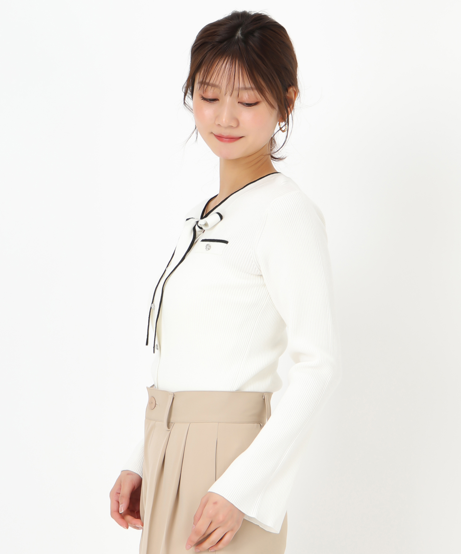 ミッシュマッシュ MISCH MASCH 2025春夏新作 配色ボウタイ