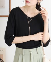 atONE/アットワン atONE Vネック七分袖プルオーバー/507924333