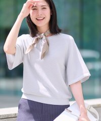 INDIVI/新色登場！【上品ラメ素材】フレアスリーブニット/507926176