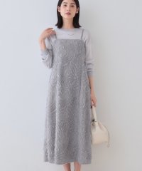 INDIVI/春SALE！【トレンド素材】シアーカットジャカード キャミワンピース/507926230