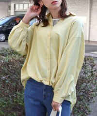 libelle more/リベル モア libelle more とろみフランス綾 裾タックシャツ/507926571