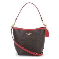 COACH/コーチ COACH ハンドバッグ シグネチャー CITY BUCKET BAG CT800 IMXD0 WALNUT/BOLD RED/507926766
