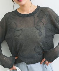VIS/コード刺繍シアーニット/507926822