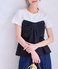VIS/【新色追加】【美easy】ねじりリボンTシャツドッキングプルオーバー【接触冷感/洗える】/507926823
