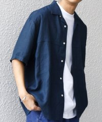SHIPS any MEN/SHIPS any:〈洗濯機可能〉NOVELTEX リネン オープンカラーシャツ(セットアップ対応)◇/507926871